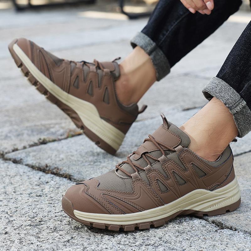 Autumn New Outdoor mountaineering Shoes Men's Travel Hiking Shoes Mesh Breathable Sneaker Anti slip Durable Large size Footwear