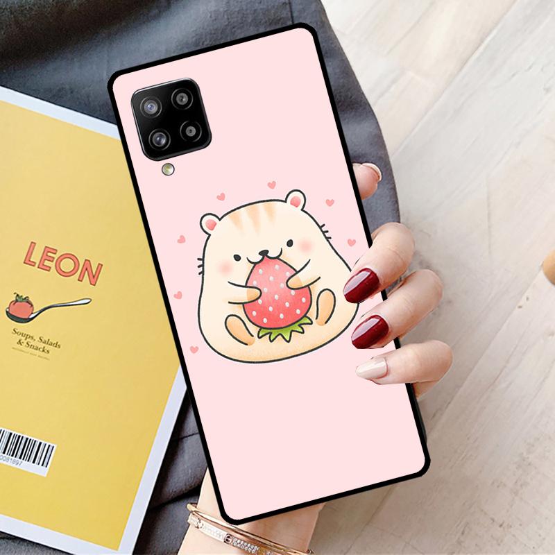Чехол Кролик мышь Хомяк Для Samsung Galaxy A15 A35 A55 A36 A56 A26 A16 A22 A32 A52 A54 A34 A53 A33 A13 A06 A05
