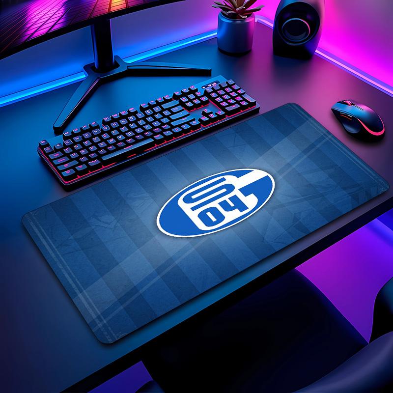 Schalke 04 Football Pattern Mouse Pad Non?Slip Rubber Base Gaming Mousepad For Desk Office Home