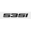 ABS Car Rear Trunk Letters Logo Badge Emblem Sticker For BMW 5 Series 520i 525i 528i 530i 535i 540i 523i E39 E60 E61 F10 F11 G30 ir2