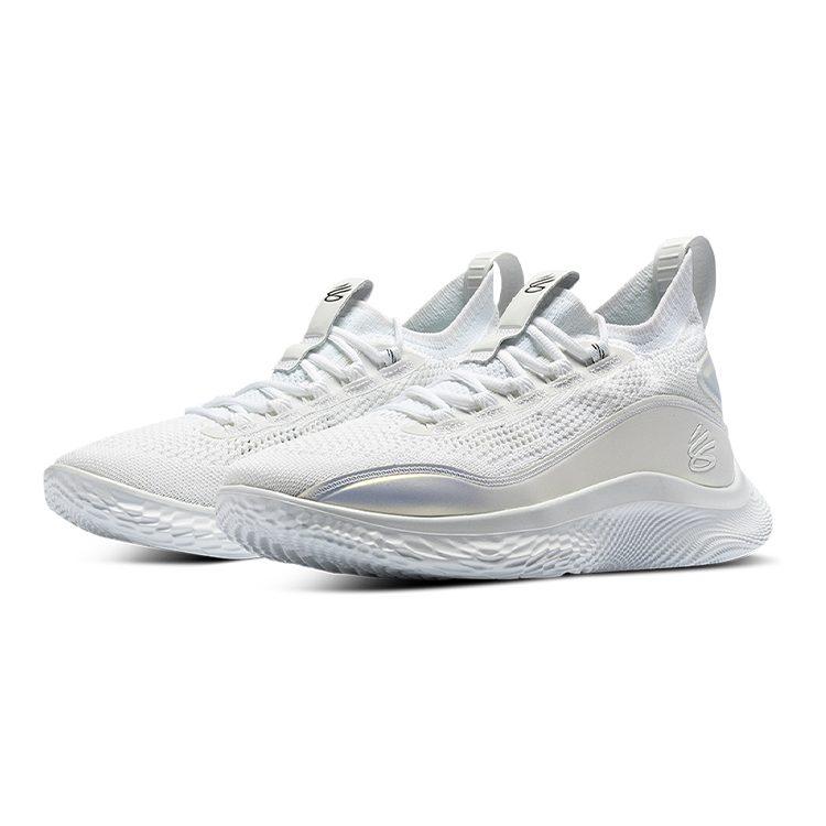 Under Armour Кроссовки для баскетбола Curry 8, нескользящие, с амортизацией, износостойкие, дышащие, низкие, детские 3024423-104