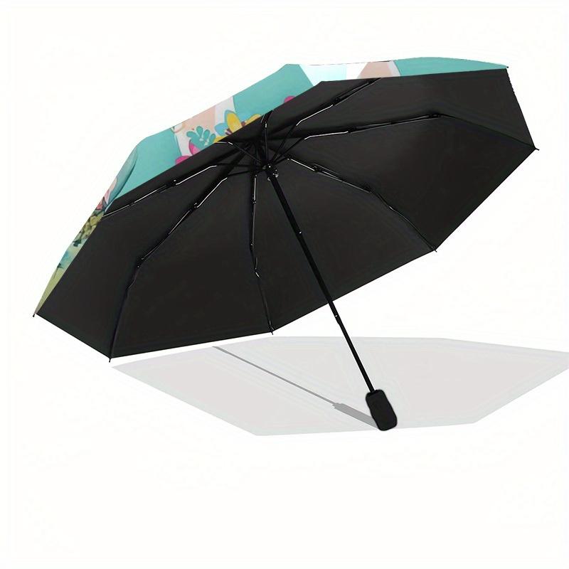 1pc Llama, Cactus Themed High-quality Umbrella,Automatic Opening and Closing Umbrella,Multi-functional Umbrella G0811053