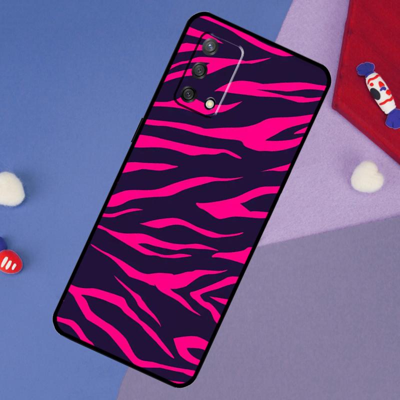 Чехол с принтом в полоску зебры для OPPO A74 A94 A54 A17 A57 A77 A18 A58 A78 A98 A15 A52 A72 A5 A9 A53S A16 A76 A96