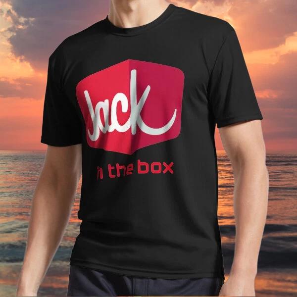 Новый товар Jack in the Box Логотип Активный Логотип Футболка Футболка Смешная Размер от S до 5XL
