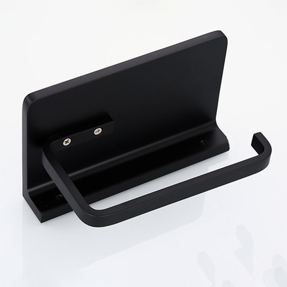 Держатель для бумаги с полкой, черный, серый, белый, алюминиевый, для ванной, кухни, туалета, держатель для рулонов бумаги с полками для телефона, держатель для хранения салфеток