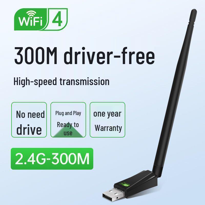 Беспроводная сетевая карта WiFi6 USB для настольного компьютера и ноутбука - Портативный передатчик и приемник без драйверов