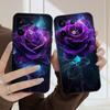 Темно-фиолетовая роза Для Redmi Note 10 11 Note12S 12 13 14 Pro Plus 5G 14S 4G 13ProPlus 9S 9 P ro 13C 14C силиконовый мягкий чехол для телефона