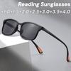 2-in-1 Reading Glasses Sunglasses Ultra Light High-definition Anti Blue Light Eye Protection Outdoor Anti UV Presbyopia Glasses