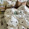 Washed Cotton Four-piece Set, Small Fresh Quilt Cover, Dormitory Bed Sheet Three-piece Set, Bedding