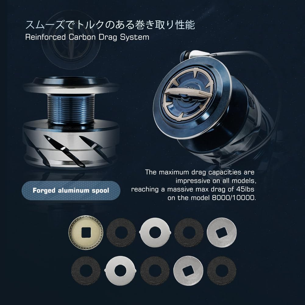 NOEBY Катушка для морской рыбалки, спиннинг, легкий троллинг, поппер, передаточное отношение NBRE-SW 5,21/4,31, 2500/3000/4000/5000/8000/10000, 8+1BB (СВ-2500)…