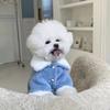 Cat And Dog Pet Clothes Winter Thickened Warm Hairy Schnauzer Than Bear Teddy Shiba Dog Medium Coat Cotton Clothes