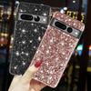 Phone Case For Google Pixel 9 8 Pro 7 7a Luxury Glitter Plating Sequins Soft Silicone Cases For Google Pixel 6 7 Pro 6A Cover