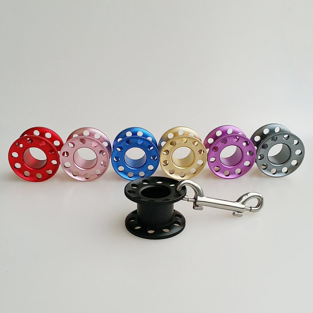 Durable Ultralight Aluminum Scuba Diving Dive Blank Finger Tech Wreck Spool Snorkeling Guide Line Reel Water Sports Accessories