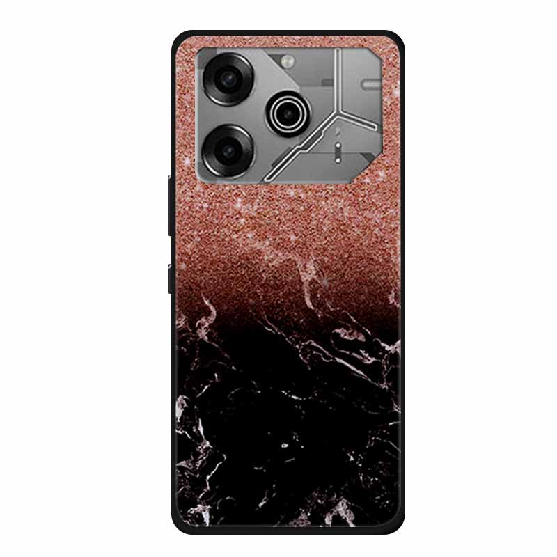 Чехол для Tecno Pova 6 Pro Мраморный ТПУ Силикон Мягкая Задняя Крышка Чехлы для Телефона для Tecno Pova6Pro 5G LI9 Защитный Покрашенный Микой Coque