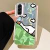 Cute Cartoon Duck Cat Phone Case Phone Case for Samsung Galaxy A56 A36 A26 A16 A55 A25 A15 A35 S24 S25 Silicone Shell Back Cover