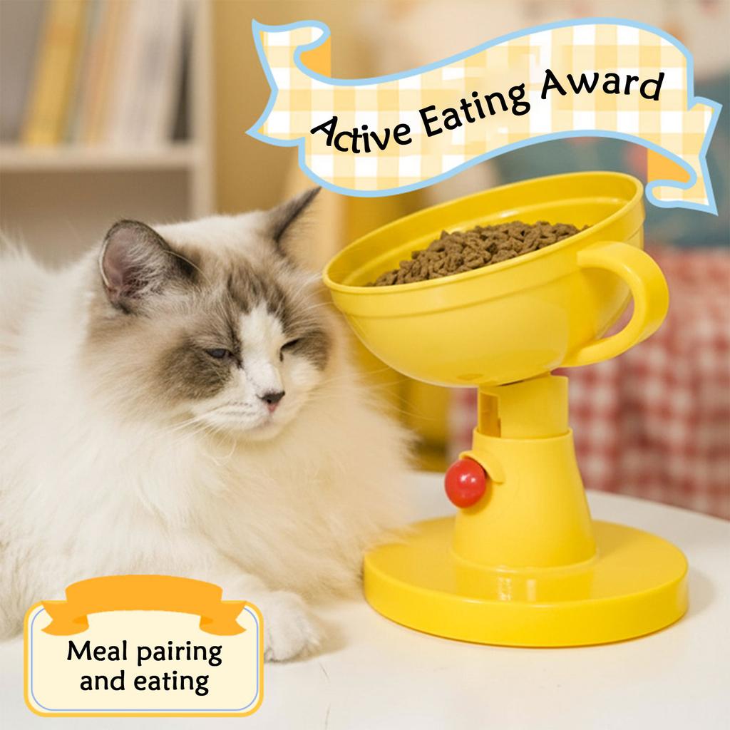 Регулируемая по высоте миска и кормушка для маленьких собак - 5-ярусная подставка-бустер для еды и воды, наклон 15° для защиты шеи.