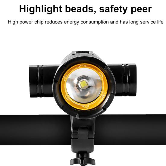 Велосипедная фара Алюминиевый сплав Водонепроницаемая Зум USB Перезаряжаемая Режимы Регулируемая МТБ Дорожный Горный велосипед Ночная езда Светодиодная передняя лампа