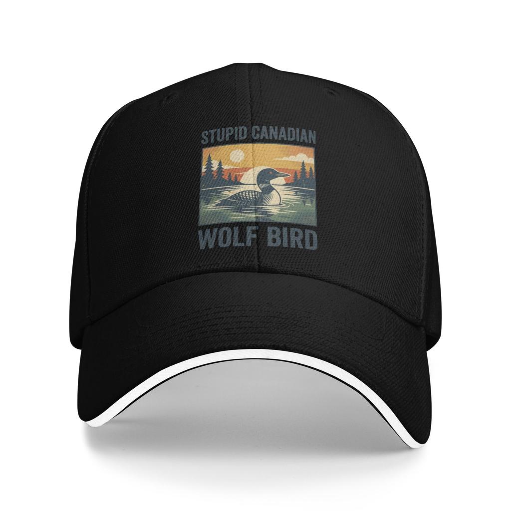 Heated Rivalry Stupid Canadian Wolf Bird Baseball Caps Merchandise Classic Sun Caps For Men Women Golf Headewear Adjustable