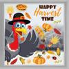 Thanksgiving Window Clings Fall Leaves Window Stickers Decorations, Turkey Acorns Owl Squirrel Maple Autumn Window Cling
