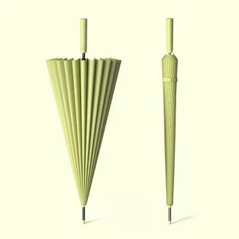 24 Bones автоматический открывающийся и закрывающийся зонт с прямой ручкой и длинной ручкой деловой мужской подарочный зонт