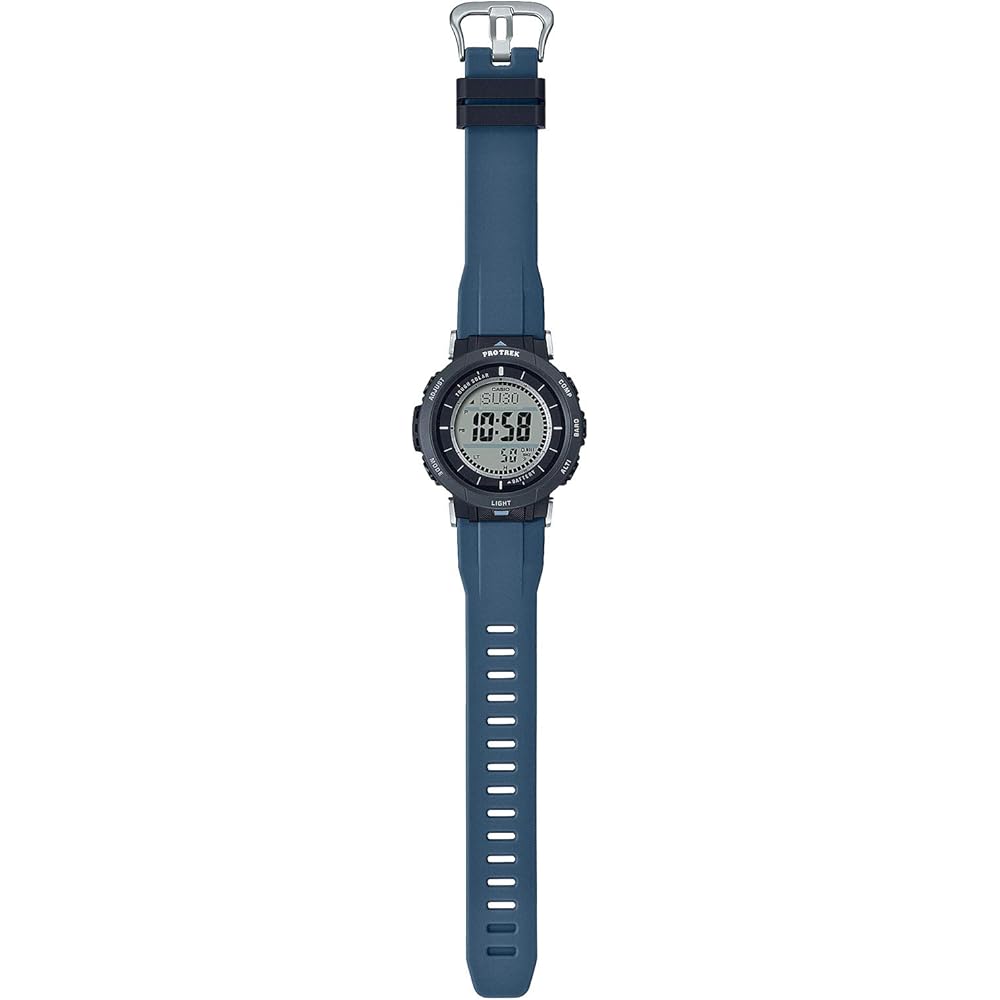 Мужские солнечно-зарядные часы Casio Pro Trek PRG-30-2JF, синий цвет, водонепроницаемые, для активного отдыха