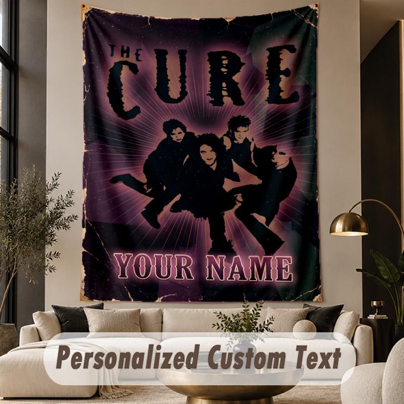 Custom Text Tapestry The Cure Print Wall Tapestry Indoor Living Room Wall Decor