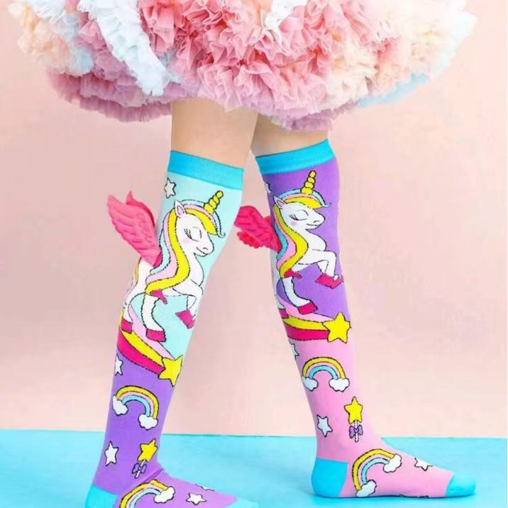 Trendy Cartoon Duck Bow Princess Socks for Girls - Children's Jewelry-Inspired Design