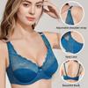 Women Bras Fashion Sexy Lace Bra Push Up Plus Size Bralette Thin Cup Underwire Bras Underwire Lingerie Underwear Top C D Cup
