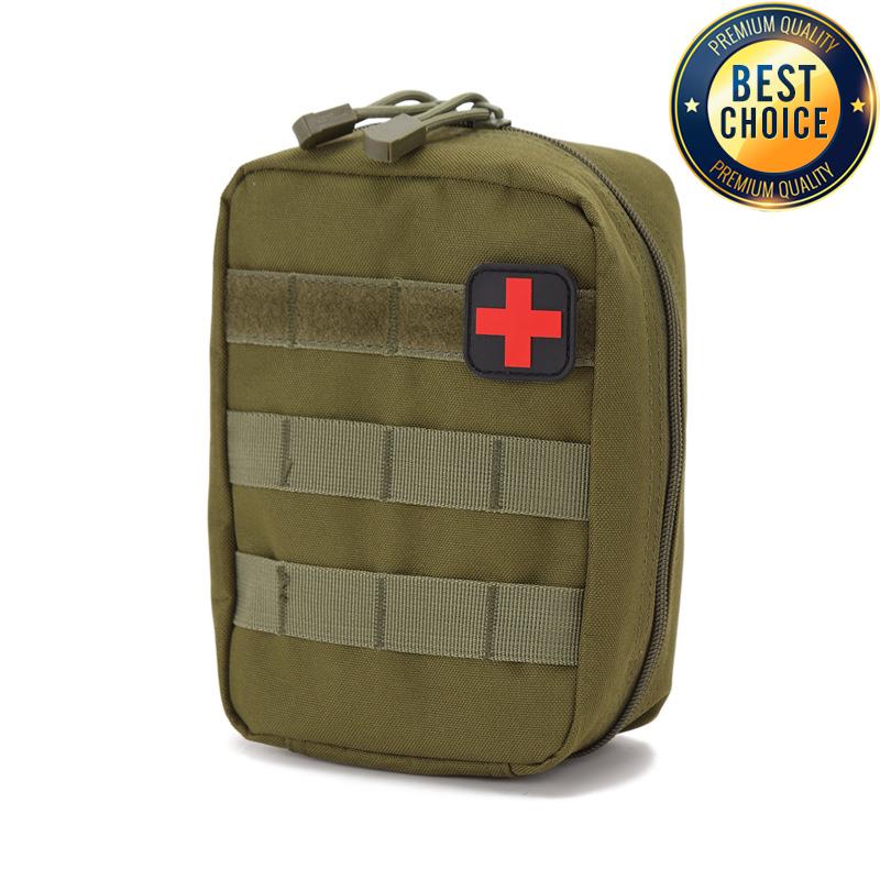 Тактическая многофункциональная поясная сумка для улицы MOLLE Медицинский аварийный комплект Портативный набор для выживания Подсумок для аксессуаров Камуфляжная тренировочная сумка