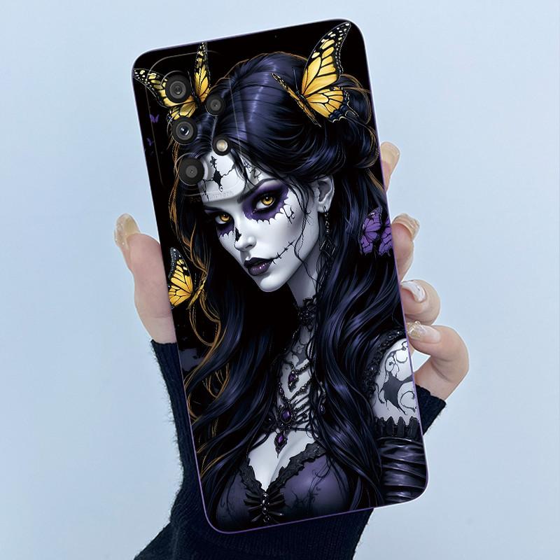 Shockproof Matte Case For Samsung Galaxy A32 A52 A52S A72 M52 5G Lovely Cartoon Liquid Silicone Camera Protective Bumper Cover