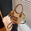 2025 Новая Мода Универсальная Соломенная Кожаная Сумка: Отпускная сумка через плечо и кроссбоди