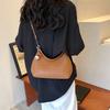 Light Luxury Soft Leather Woven Armpit Bag for Women,  Autumn New Versatile Hand-held Dumpling Bag, High-end Crossbody Bag