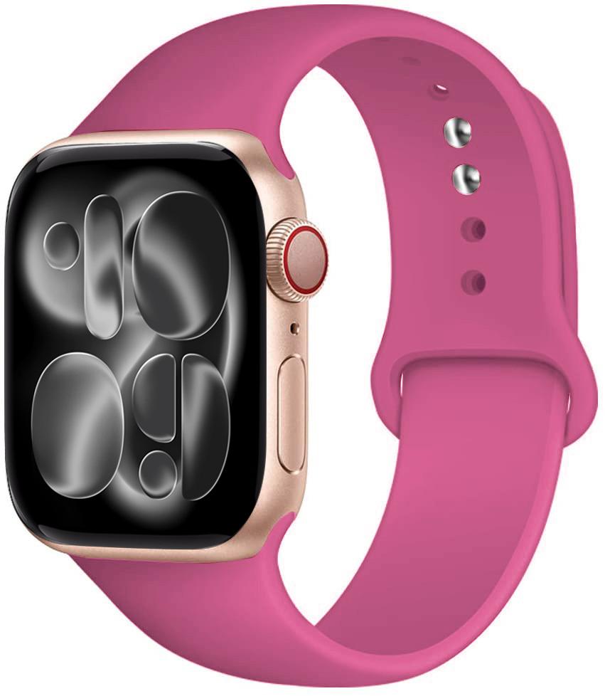 Силиконовый ремешок Для Apple Watch 11 band 44mm 40mm 49mm 45mm 41mm 38 46mm 42mm correa bracelet iWatch series 9 8 7 6 SE ultra 2 3