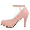 Fashion Fashion High Heels Shoes Woman Elegant Ankle Straps Pink White Women's Heeled Pumps Office Wedding Party Shoes Ladies Large Size
