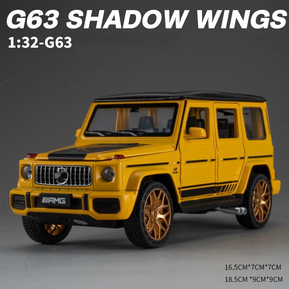 1:32 Benz G63 SUV, модель автомобиля из сплава, игрушечная модель автомобиля, литье под давлением, звук и свет, автомобильные игрушки для детей, автомобиль