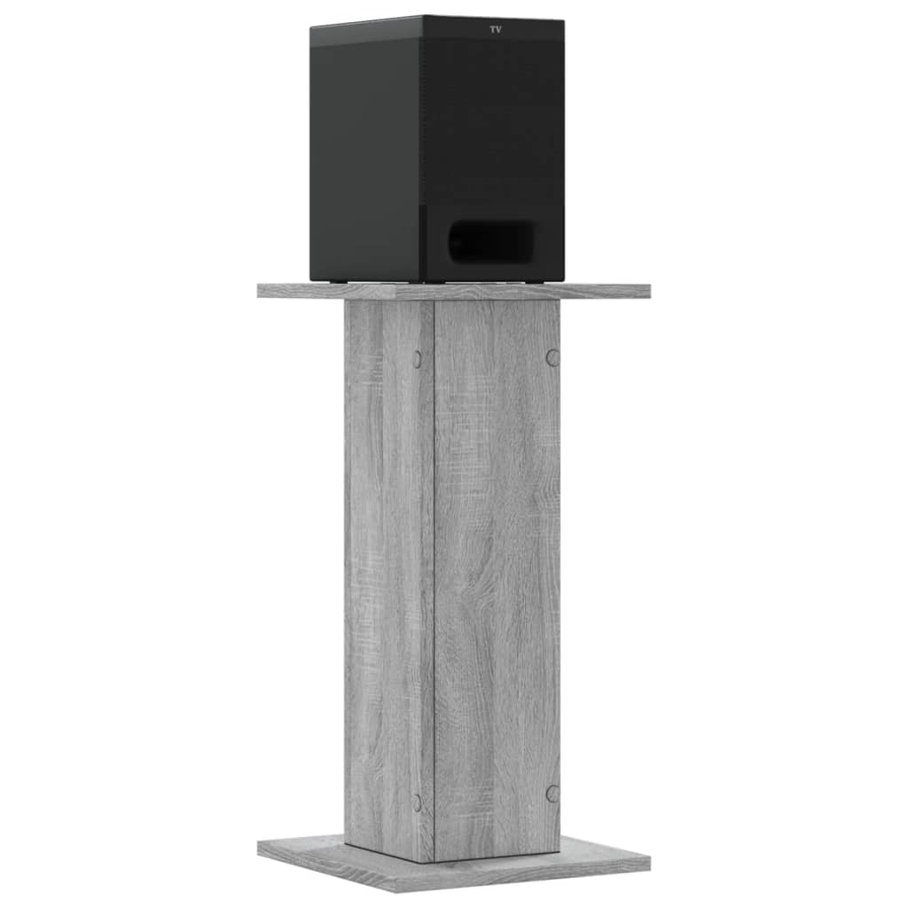 Speaker Stands 2 pcs Grey Sonoma 30x30x60 cm Particleboard