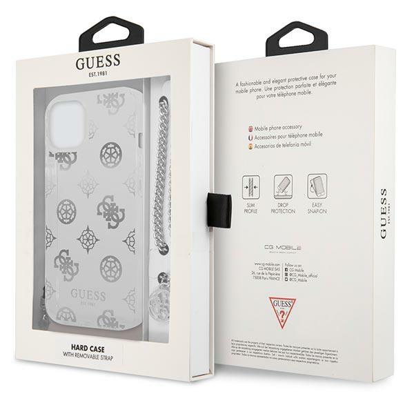 Guess Guhcp13Skspesi Iphone 13 Mini 5,4 Srebrny/Silver Hardcase Kolekcja Peony Chain