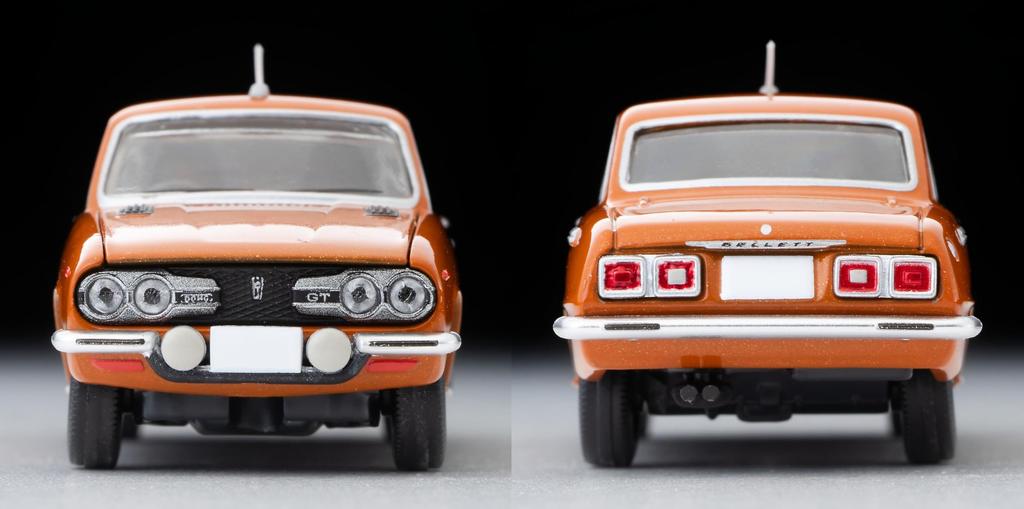 TOMYTEC Tomica Limited Vintage LV-137c Isuzu Bellett 1600GTR Orange M 1973 Model (Finished)