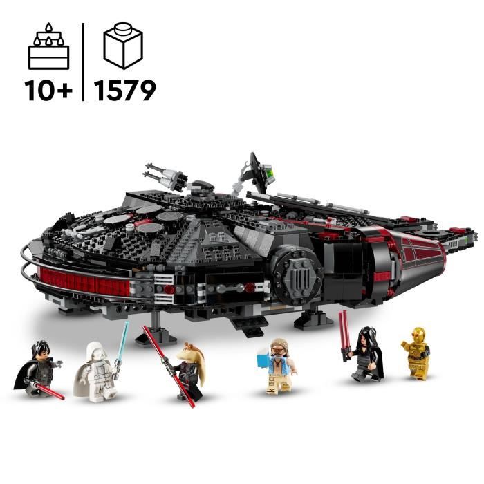LEGO® Star Wars 75389 Le Faucon Noir - Véhicule à Construire pour Enfants - Cadeau