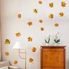 Tj18009 Наклейка на стену с ручной росписью и бронзированием в виде кленовых листьев, украшение для детской комнаты, спальни, фона, самоклеящаяся наклейка на стену