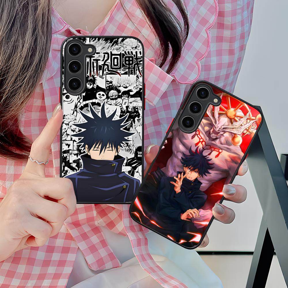 Чехол для мобильного телефона Jujutsu Kaisen Мегуми для Samsung Galaxy S25 S24 S23 S22 S21 Plus FE Ultra Цветной Силиконовый Чехол Роскошный Чехол