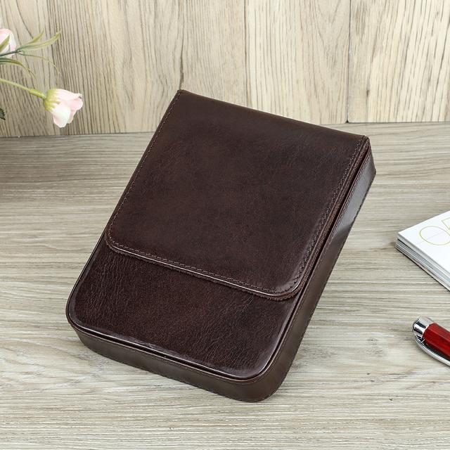 Handmade Fountain Pen Case Leather for Men Women Holder Pouch Retro Box Organizer Boys Girls School