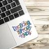 Emotional Support Kindle Sticker Durable for Laptop, Car, Luggage, Skateboard & More - Perfect for Teens, Adults, Creative Decor & Gifting
