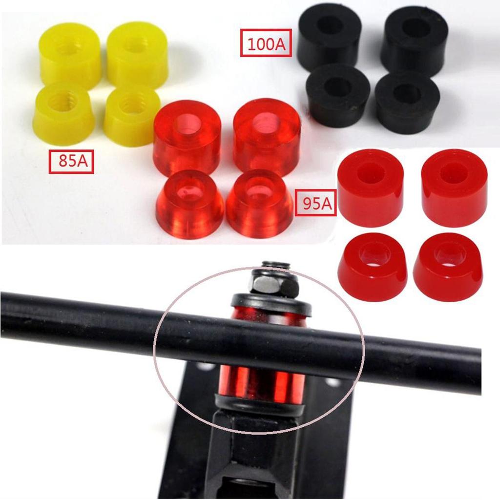 Universal Skateboard Bushing Kit PU Shock Absorber Pads Replacement for Double Rocker Street Skate