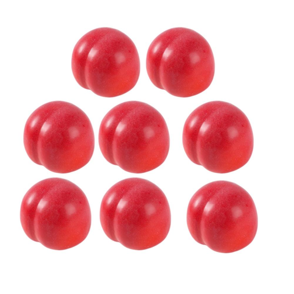 8pcs Artificial Plum Fake Fruit Foam Simulation Model 6.4x5.9cm Realistic Decorative Set For Kitchen Party Photography