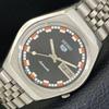 GENUINE VINTAGE SEIKO 5 AUTOMATIC JAPAN MENS BLACK COLOR DIAL WATCH A500766-5 R154-a500766