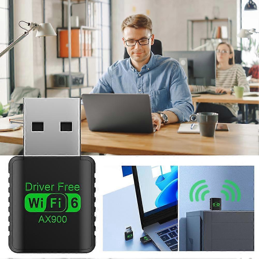 Ax900M Driverless Wifi 6 Laptop Adapter 5G Dual-Band Usb