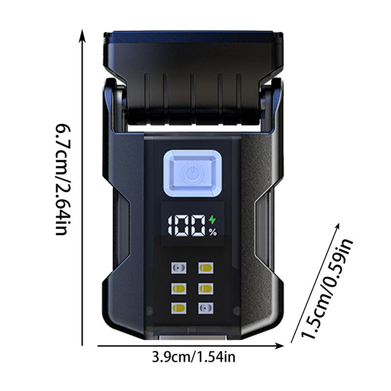Rechargeable Keychain Light Keychain LED Light With High Brightness Dustproof Outdoor Gear Portable Flashlight With Display For