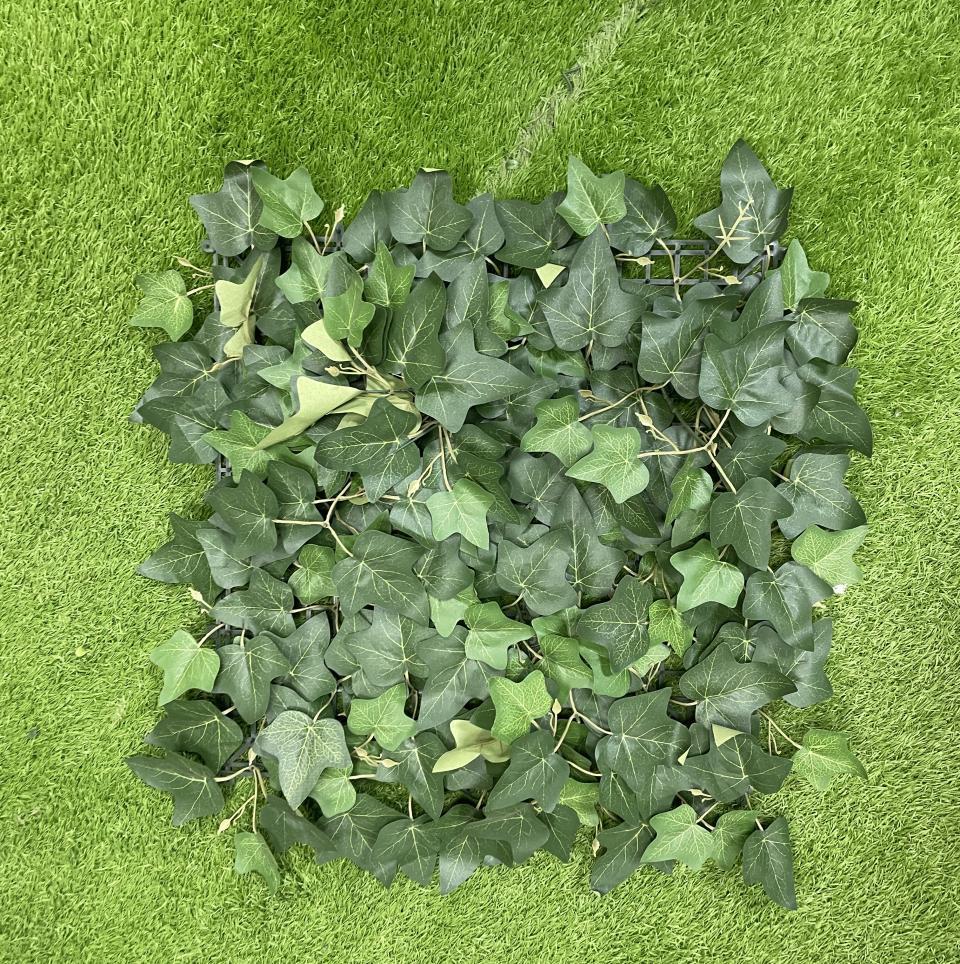 50×50cm Artificial Green Plant Wall - Plastic Vertical Garden, Fake Flower Wall, Synthetic Turf Background