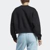 Adidas Свитшот Originals с принтом логотипа-трилистника и круглым вырезом, женский, черный IA6504